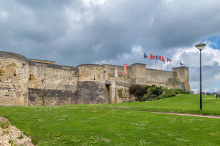 Chateau de Caen is a castle in the Norman city of Caen, Normandy, Franceのeditorial素材