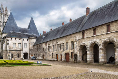 Courtyard of former Bishop's Palace, Beauvais, Franceのeditorial素材