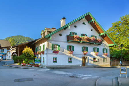 Street in St.Gilgen city center, Austriaのeditorial素材