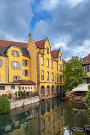 Area little Venice (la Petite Venise) in Colmar, Alsace, Franceの写真素材