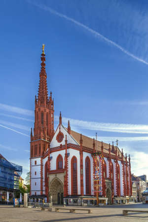 Marienkapelle is a Roman Catholic church located at the Unterer Markt (market square) of the town of Wurzburg, Germanyの写真素材