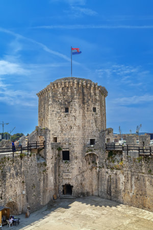 Kamerlengo is a castle and fortress in Trogir, Croatia. Towerのeditorial素材