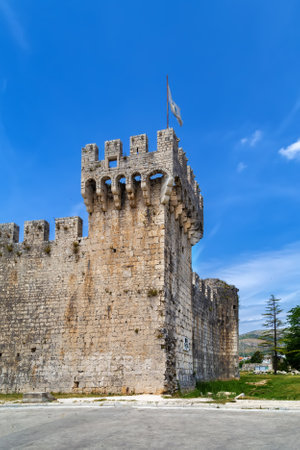 Kamerlengo is a castle and fortress in Trogir, Croatia. Towerのeditorial素材