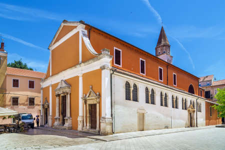 Church of St. Sime is early Christian church which houses the powers of St. Sime, Zadar, Croatiaの写真素材
