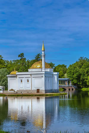 Turkish bath in Catherine Park, Tsarskoye Selo, Russiaの写真素材