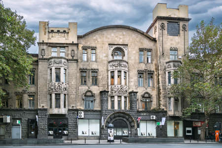 House of Melik-Azaryants on Rustaveli Avenue, Tbilisi, Georgiaの写真素材