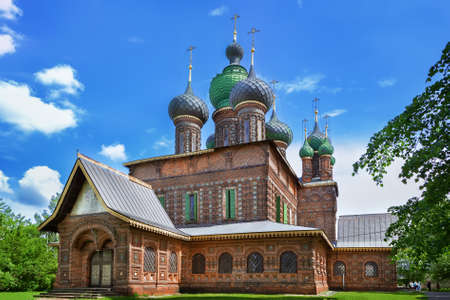 Church of John the Baptist is considered to be the acme of the Yaroslavl school of architecture, Yaroslavl, Russiaの写真素材