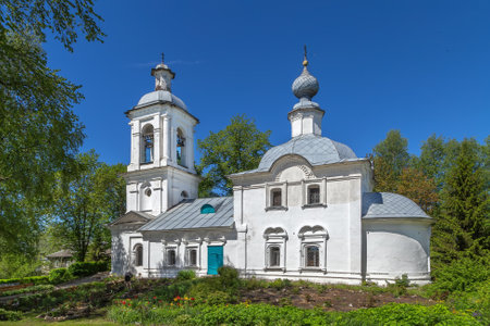 Church of the Epiphany in town of Belozersk, Russiaの写真素材