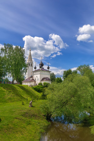 Church of the Resurrection of Christ in Vyatskoe village, Russiaの写真素材