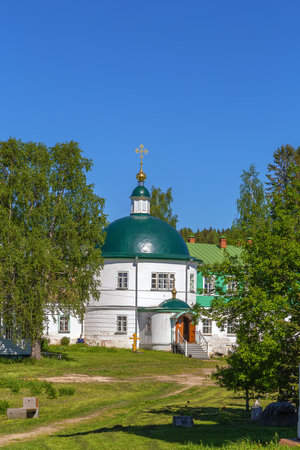 Church of the Intercession in the Resurrection Goritsky Monastery, Russiaの写真素材