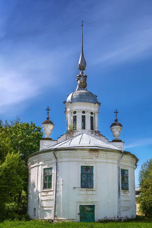 Church of Varlaam Khutynsky in Vologda city center, Russiaの写真素材