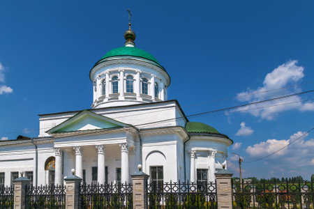 Okovetsky Cathedral in Rzhev city, Russiaの写真素材