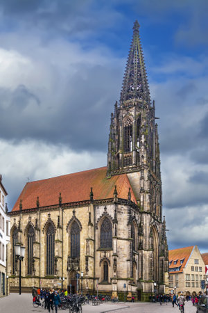 St. Lambert Church is a Roman Catholic church building in Munster, Germanyの写真素材