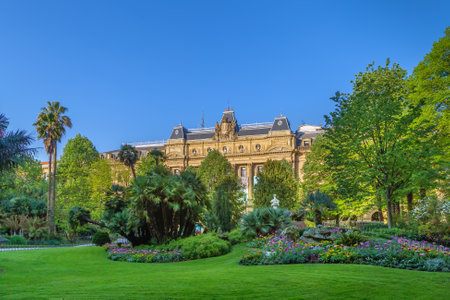 View of Provincial Council of GuipÃºzcoa in San Sebastian, Spainの写真素材
