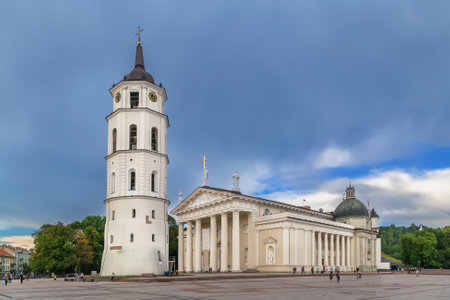 Cathedral Basilica of St Stanislaus and St Ladislaus in Vilnius, Lithuaniaの写真素材