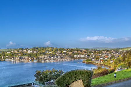 View of Kinsale from mouth of the River Bandon, Irelandの写真素材