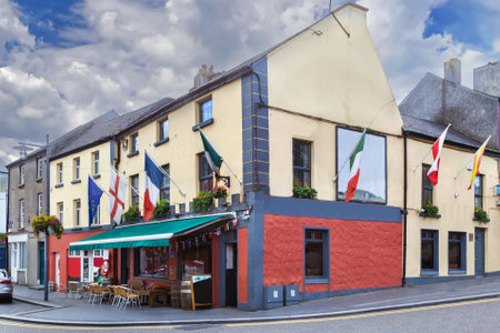 Street in Athlone city centre, Irelandの写真素材