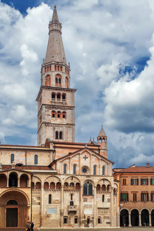 Ghirlandina and Modena Cathedral is a Roman Catholic Romanesque church in Modena, Italy