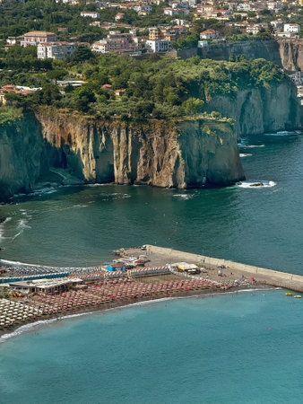 Belvedere Sorrento is Picturesque place near Naples, Italyの写真素材