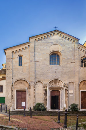 Santa Maria di Castello is a church and religious complex in Genoa, Italy. Facadeの写真素材