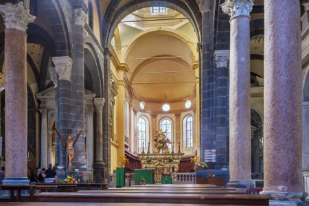 Santa Maria di Castello is a church and religious complex in Genoa, Italy. Interiorの写真素材