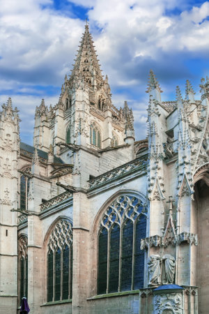 Church of Saint-Maclou is a Roman Catholic church in Rouen, Franceの写真素材
