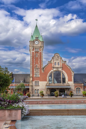Gare de Colmar is a railway station located in Colmar, Alsace, Franceの写真素材