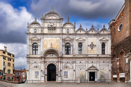 Scuola Grande di San Marco is a building in Venice, Italyの写真素材