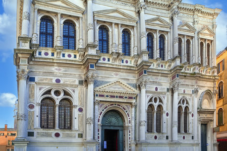 Scuola Grande di San Rocco is a building in Venice, Italyの写真素材