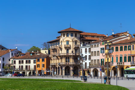 Prato della Valle is one of the largest square in Europe, Padua, Italy