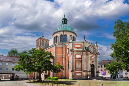 St. Clement's Basilica is the main Roman Catholic church in Hanover, Germanyの写真素材
