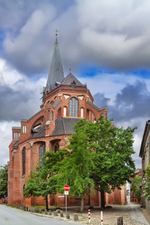 St. Nicolai is a church and Lutheran parish in Luneburg, Lower Saxony, Germany.の写真素材