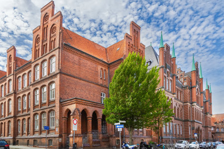 building in Lubeck, Germanyの写真素材