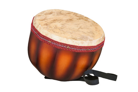 auylpaz Kazakh folk percussion musical instrument isolated on white background
