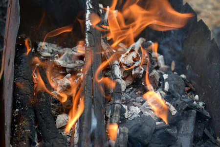 Fire burning background.