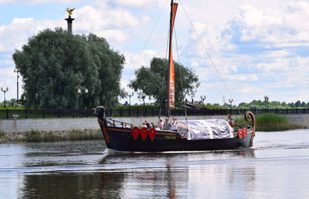 A boat trip along the seafrontのeditorial素材