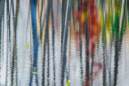 Reflection of autumnの写真素材