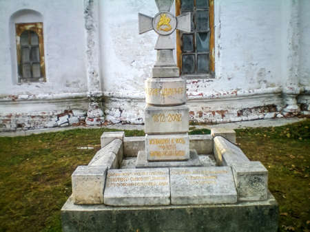 The monument is set in honor of the century of the battle of Borodino, is the city of Suzdalの写真素材