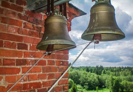 Bells ringing in the village Churchの写真素材