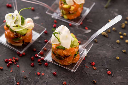 buffet menu of the catering companyの写真素材