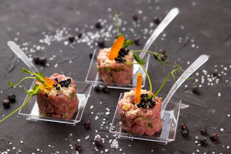 buffet menu of the catering companyの写真素材