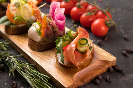 buffet menu of the catering companyの写真素材