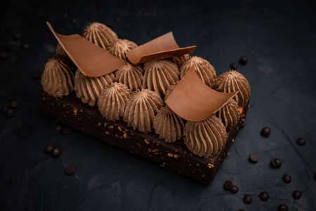 premium desserts on a dark background