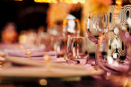 Luxury Table settingの写真素材
