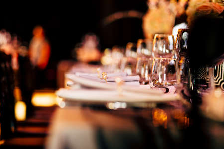 Luxury Table settingの写真素材