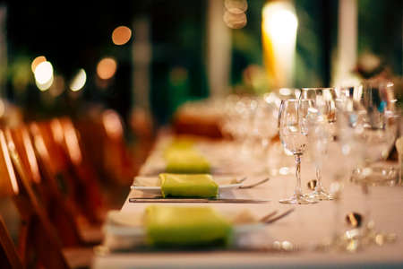 Luxury Table settingの写真素材