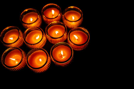 Luxury table settings for fine dining with and glassware, beautiful blurred  background. For events, weddings.  Preparation for holiday  Christmas and Hanukkah dinner night. props for weddings, birthdays, and celebrations.の写真素材