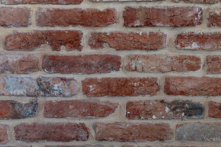 Brick wall orange red can be used as wallpaper or background. beutifrl soft light. 2024 stock trend.