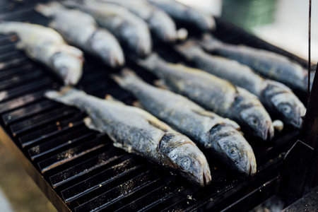 Elegant food photography from weddings and events â€“ grilled meats, fish, vegetables, and...