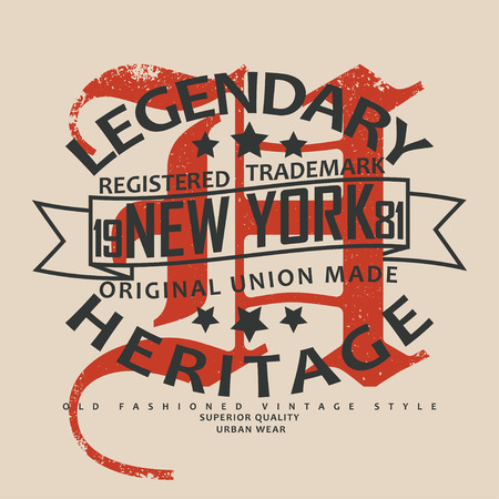 Vintage Denim  typography, grunge  t-shirt graphics, vintage grunge Artwork apparel stamp, Vintage Denim  wear tee print design, Denim goods emblem, vectorのイラスト素材